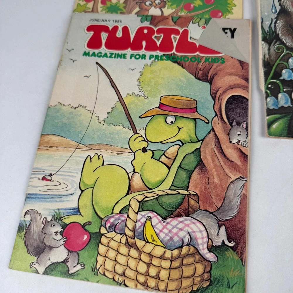Vintage Turtle Magazine for Preschool Lot of 5 1980s